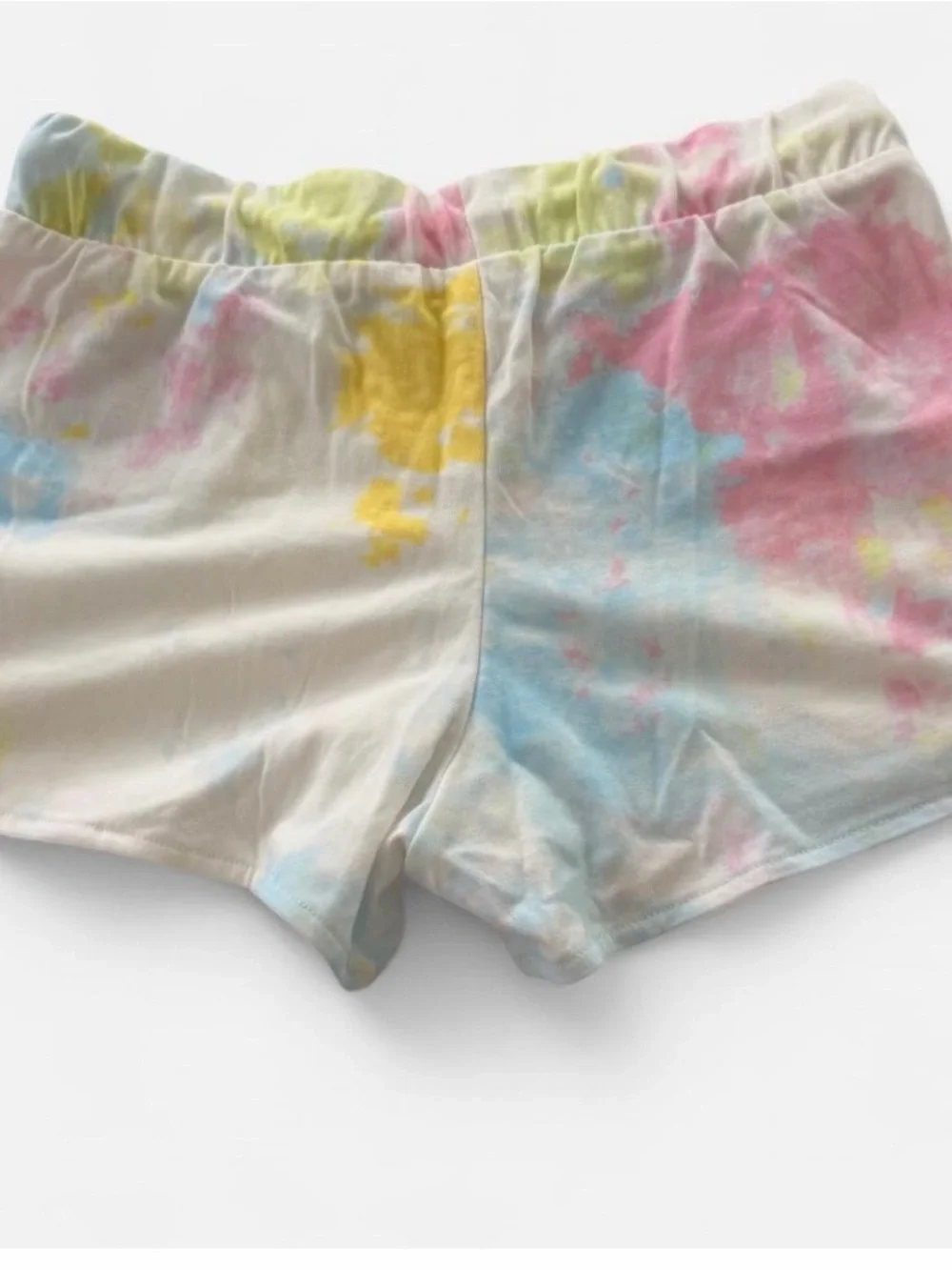 Old Navy Pastel Tie-Dye Shorts in Yellow, Blue, Pink